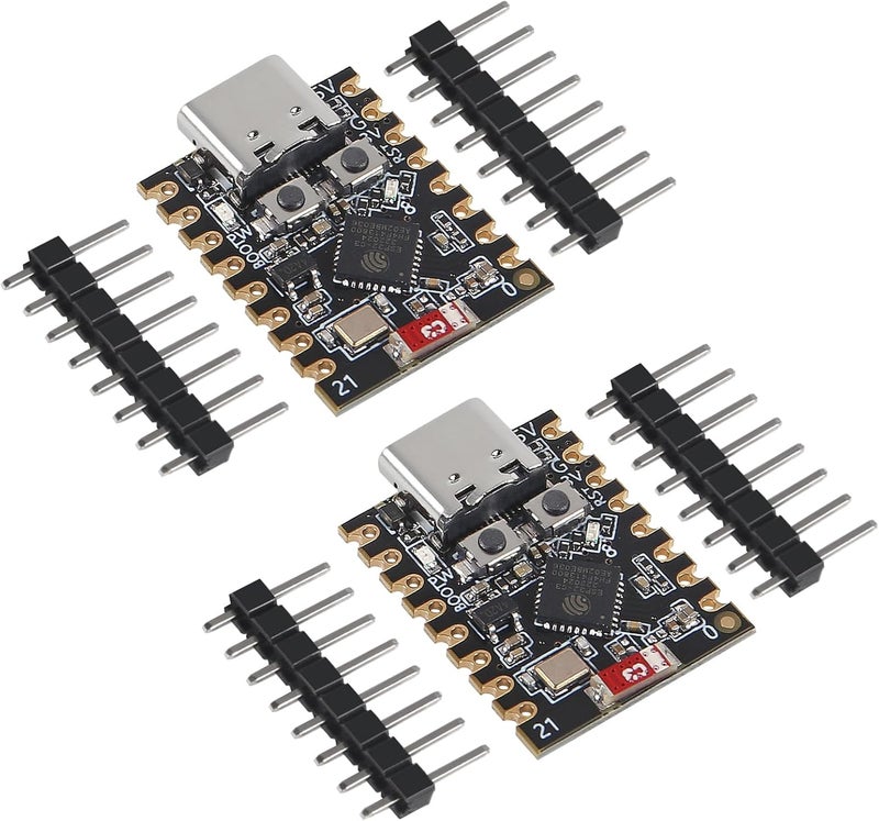 AiTrip ESP32-C3 Mini Development Board, 4MB Flash Core Board ESP32 Super Mini Development Board ESP32 Development Board WiFi Bluetooth (2PCS) - Image 2